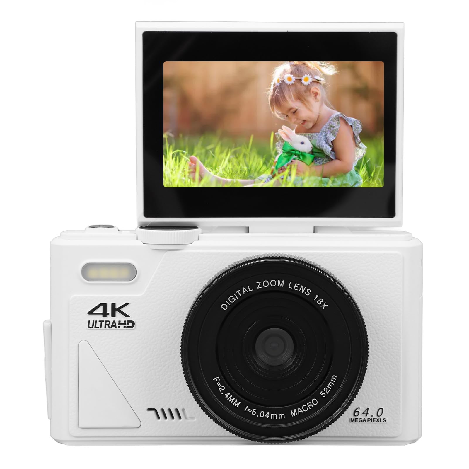 4K Digital Camera for Photography & Vlogging - 64MP Autofocus Camera with 3
