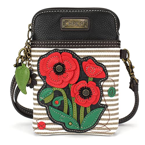 Red Poppy - Gray Stripe
