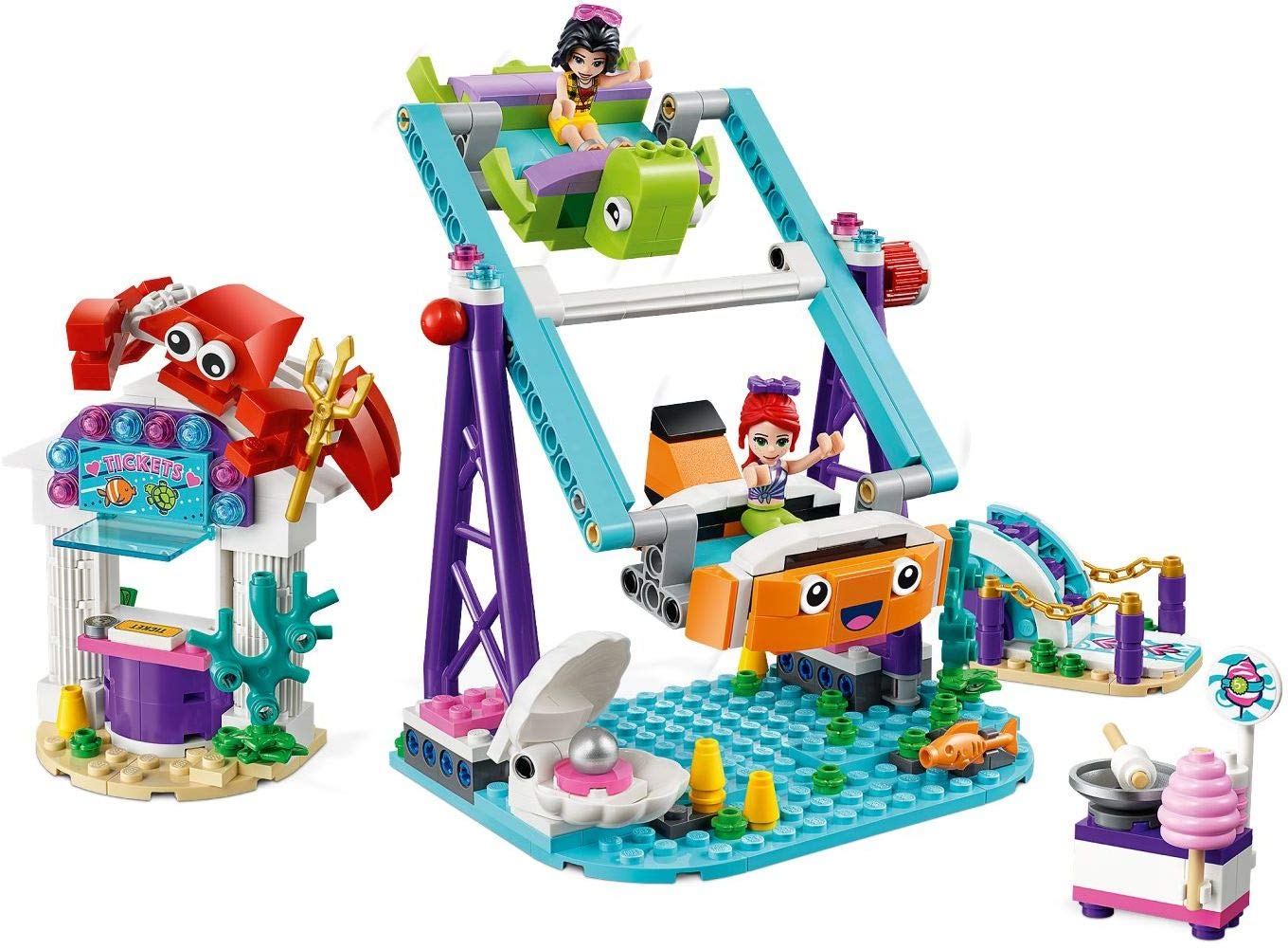 LEGO Underwater Carousel Building Set – Creative Play for Kids, Fun Ocean-Themed Toy for Birthday Gifts & STEM Learning | Perfect for Home Decor, Playroom Display & Underwater Adventure Pretend Play