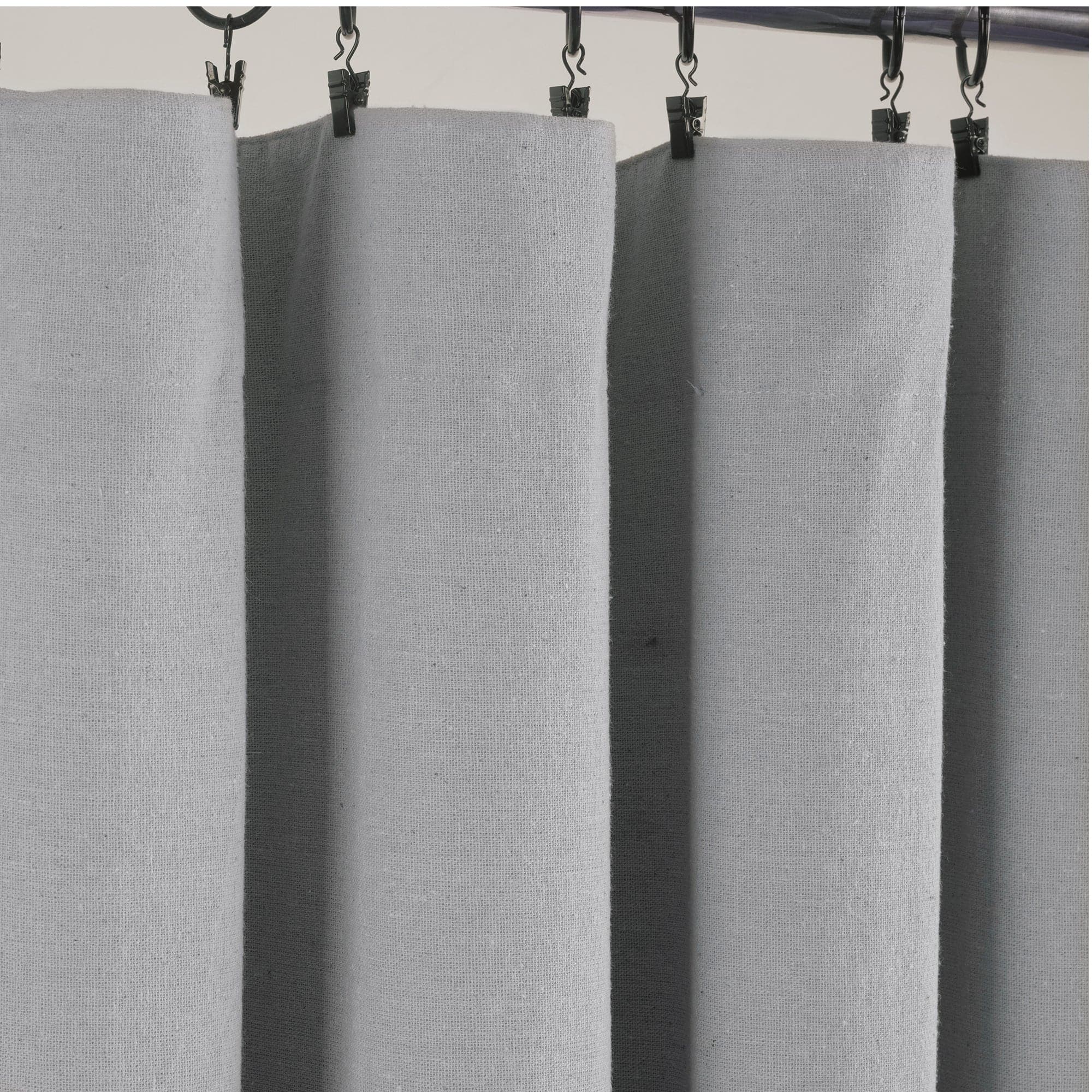 Blackout Linen Curtain Panels with Button Lining - 100% Light Blocking Window Drapes for Bedroom & Living Room Privacy & Sleep