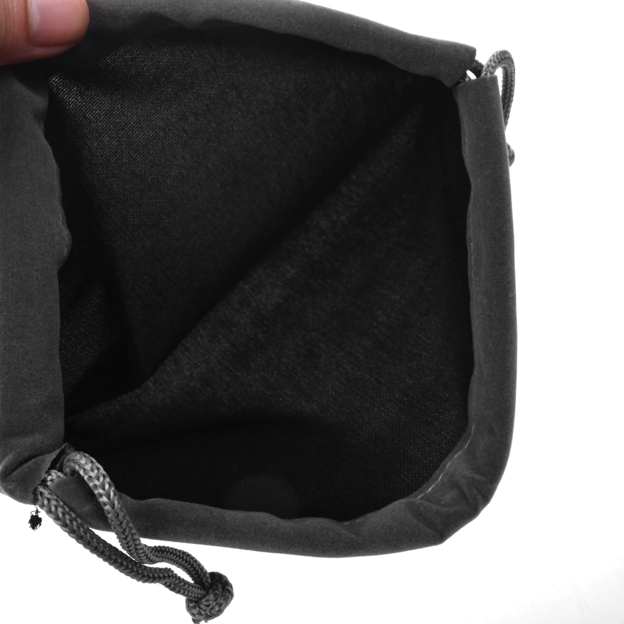 Cosmos 2-Pack Portable Headphone Carrying Case - Soft Drawstring Storage Pouch for Over-Ear Headphones, Gaming Headsets & Neckband Earphones (Gray) - Travel, Home & Office Use