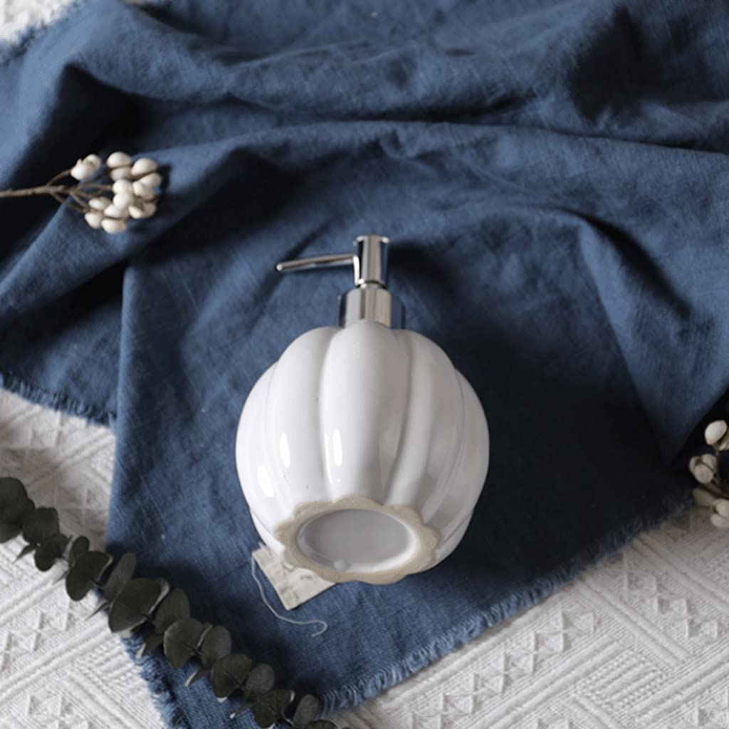Premium Ceramic Soap Dispenser Pump for Hand Sanitizer, Shampoo & Lotion - Elegant White Countertop Dispenser for Kitchen, Bathroom & Vanity | Ideal for Home, Office & Restaurant Hygiene | Perfect for Hand Washing, Guest Bathrooms & Luxury Spa Settings | Great for Daily Use, Housewarming Gifts & Hotel Amenities | Stylish and Functional for Modern Homes, Commercial Spaces & Hospitality Industry