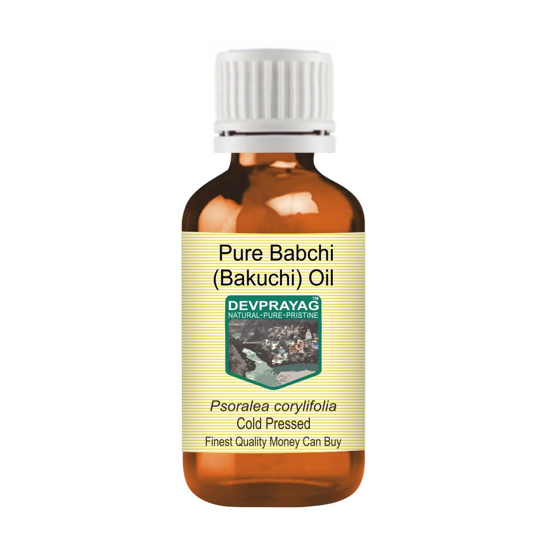 Pure Babchi (Bakuchi) Oil 15ml - 100% Natural Cold Pressed Psoralea Corylifolia Extract for Skin Care, Hair Growth & Ayurvedic Therapy | Therapeutic Grade Essential Oil for Eczema, Psoriasis & Vitiligo Treatment
