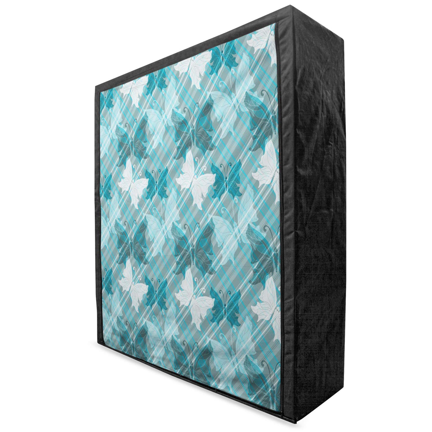 Ambesonne Portable Fabric Wardrobe with Shelves - 59