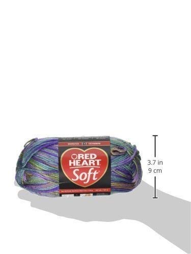 Red Heart Soft Yarn (9941) Watercolors - Premium Acrylic Knitting & Crochet Yarn for Scarves, Blankets & Baby Clothes - Soft & Colorful Crafting Yarn for DIY Projects