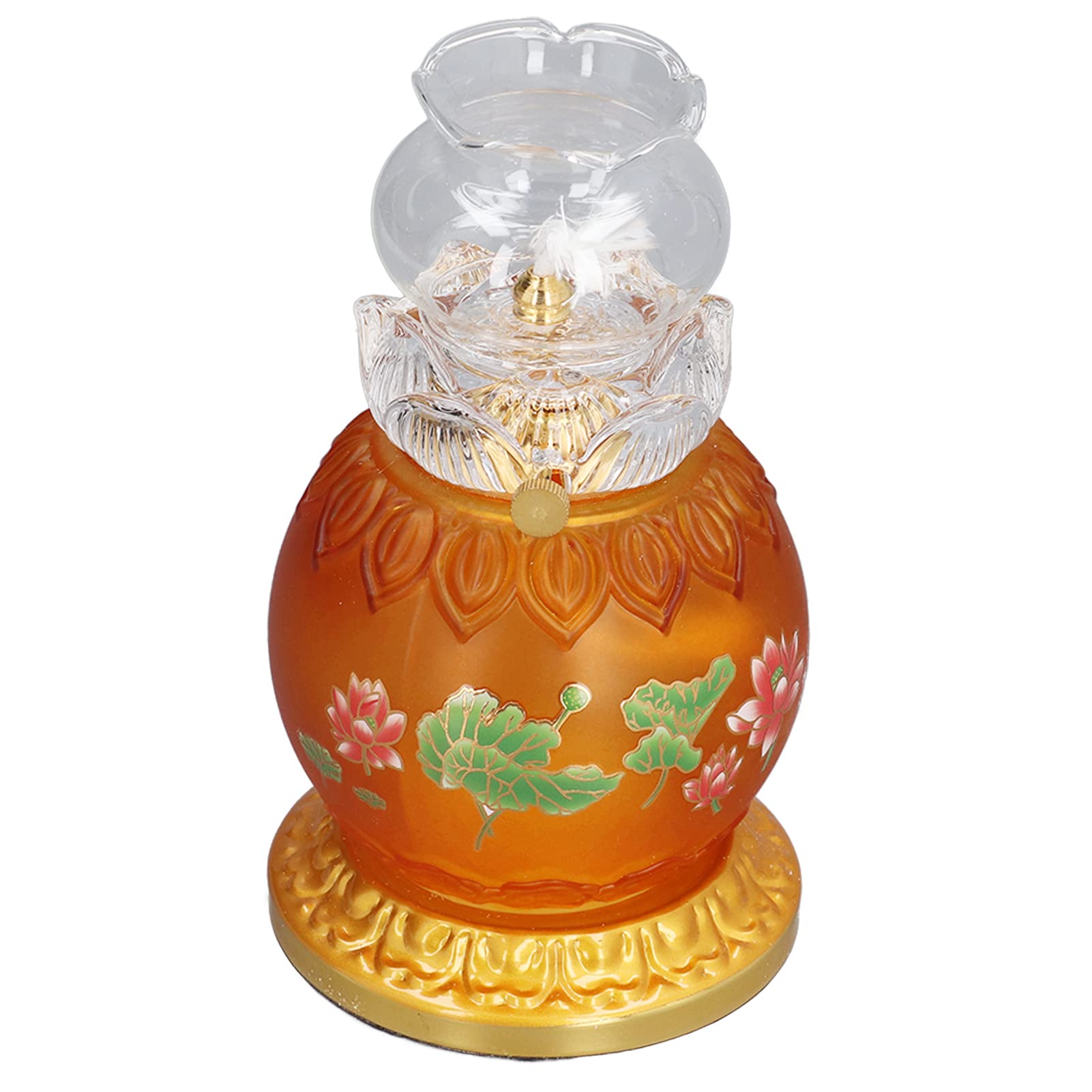 ATYHAO Buddhist Temple Lamp - Ancient Buddha Statue LED Light for Meditation, Home Altar & Spiritual Decor