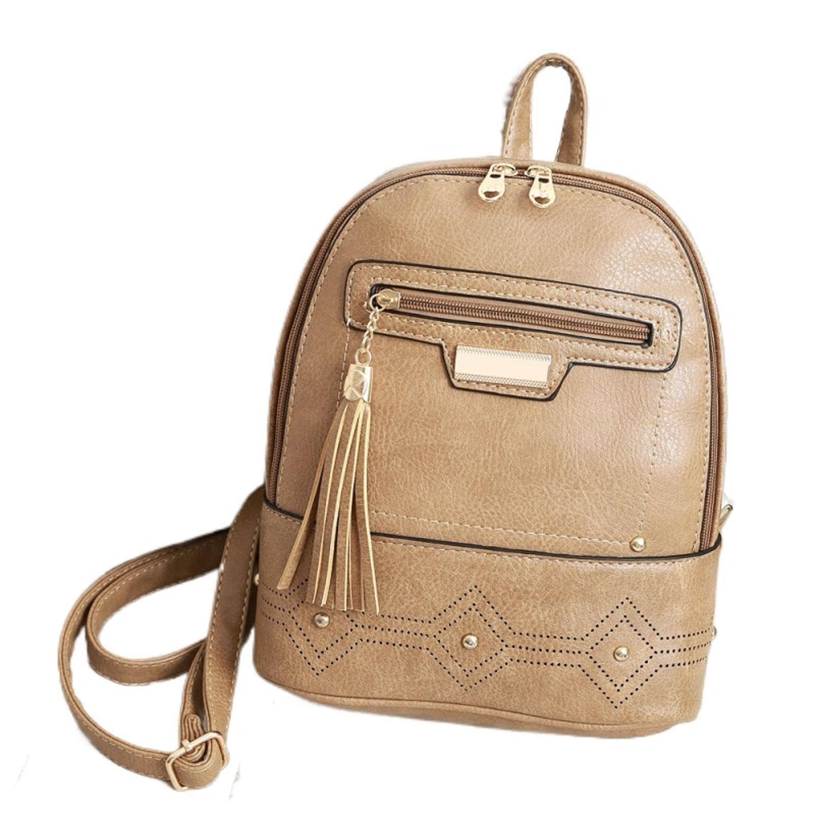 Stylish Women's Fashion Backpack - Trendy Hollow Design with Tassels for European & American Style | Perfect for Travel, Work, School & Daily Use