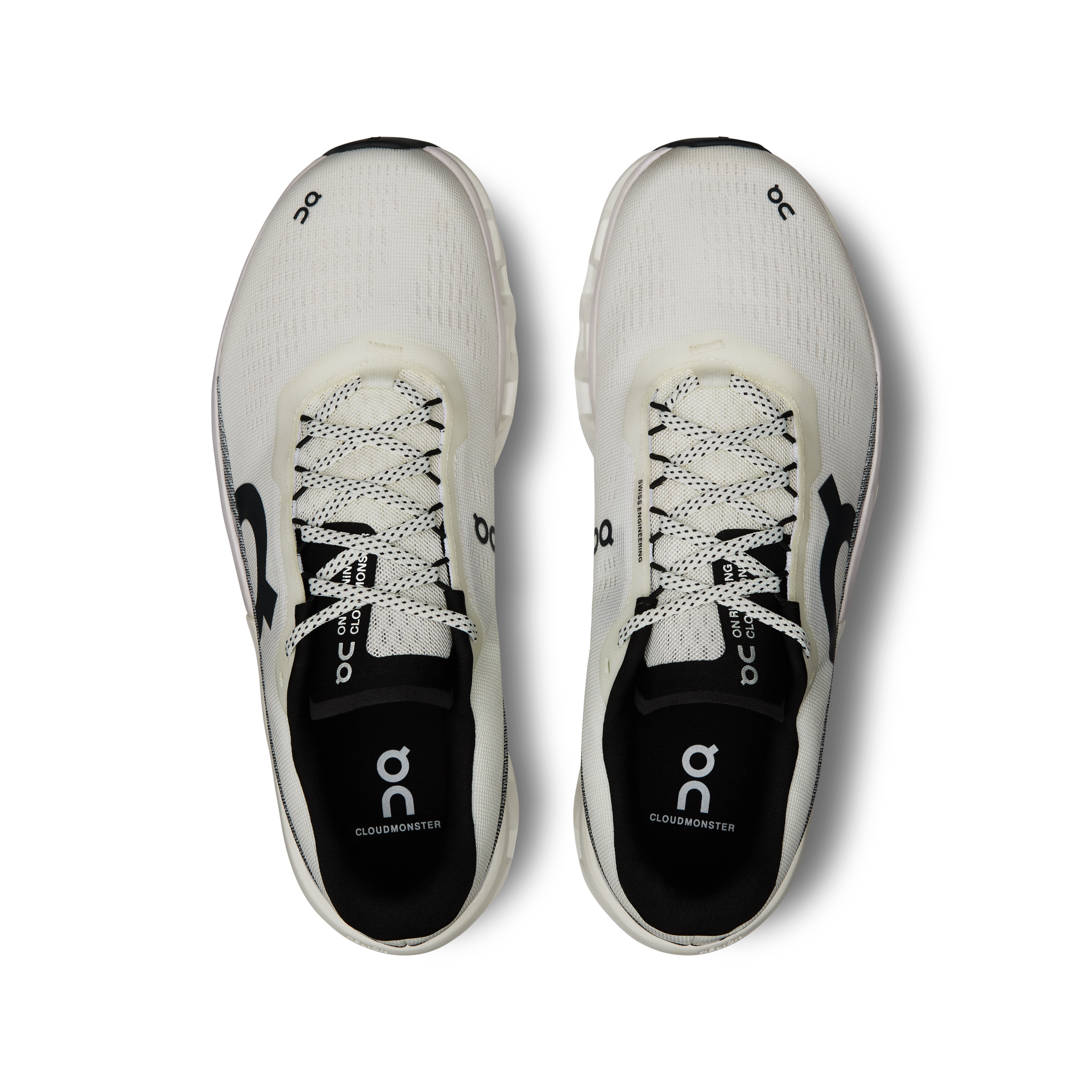 On Running Men's Cloudmonster 2 Running Shoes - White/Frost - Lightweight Cushioned Sneakers for Marathon Training & Road Running