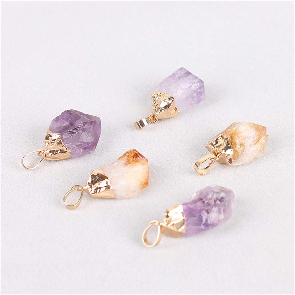 Handmade Raw Quartz Gemstone Pendant - Irregular Healing Crystal Necklace for Women | Spiritual Jewelry for Meditation, Energy Balancing & Chakra Healing