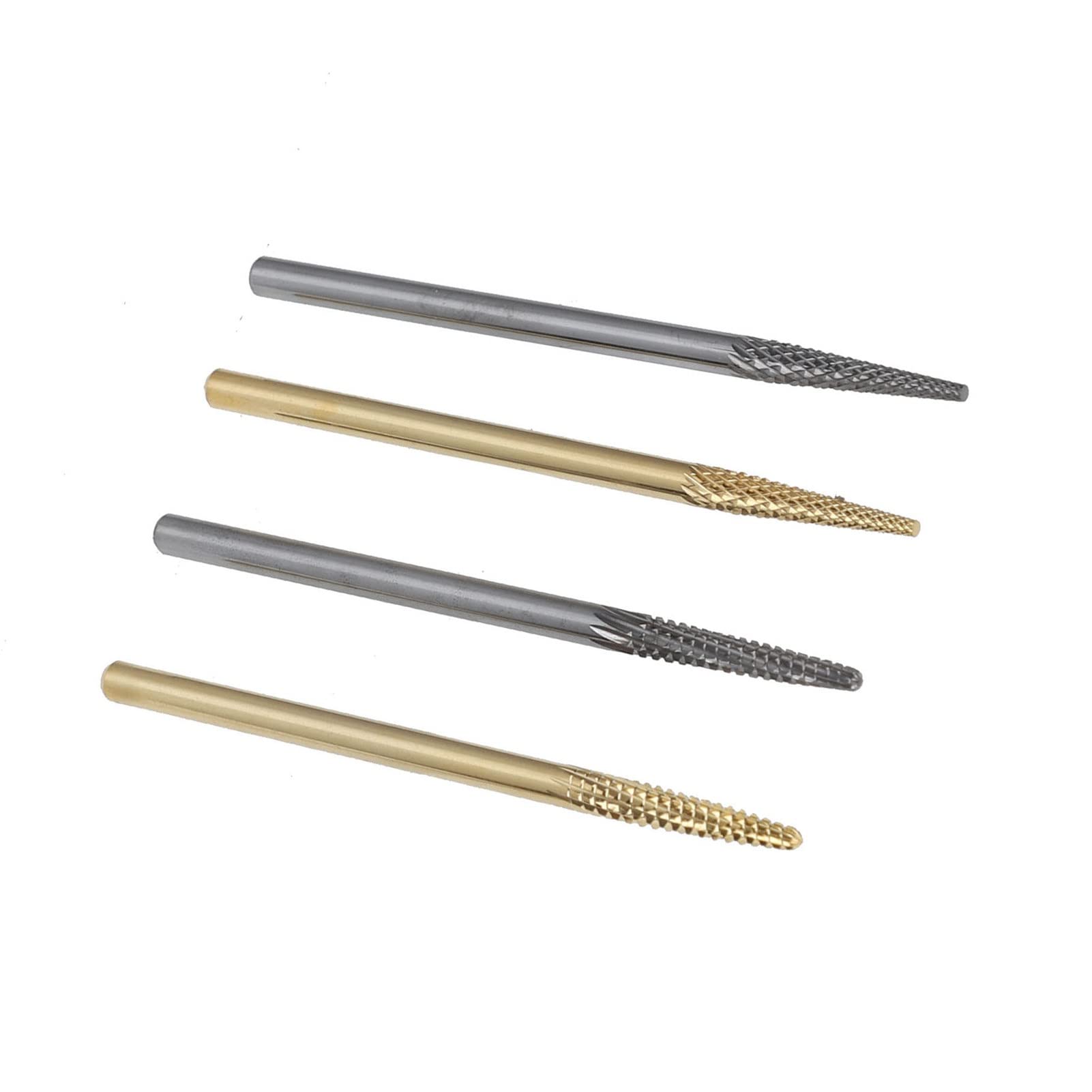 Professional 4pcs Tungsten Steel Nail Art Drill Bits Set for Manicure & Pedicure - Home Salon & Nail Care Essentials - Perfect for DIY Nail Art, Acrylics & Gel Extensions