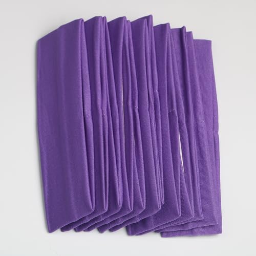 12pcs purple yoga sport headband