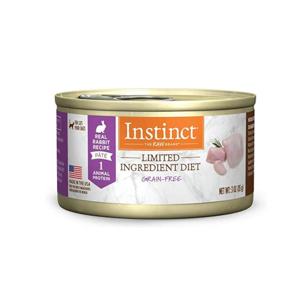 Limited Ingredient Diet Rabbit Recipe Cat Food - Grain-Free, Hypoallergenic Wet Cat Food for Sensitive Stomach - Perfect for Indoor Cats with Allergies & Digestive Issues