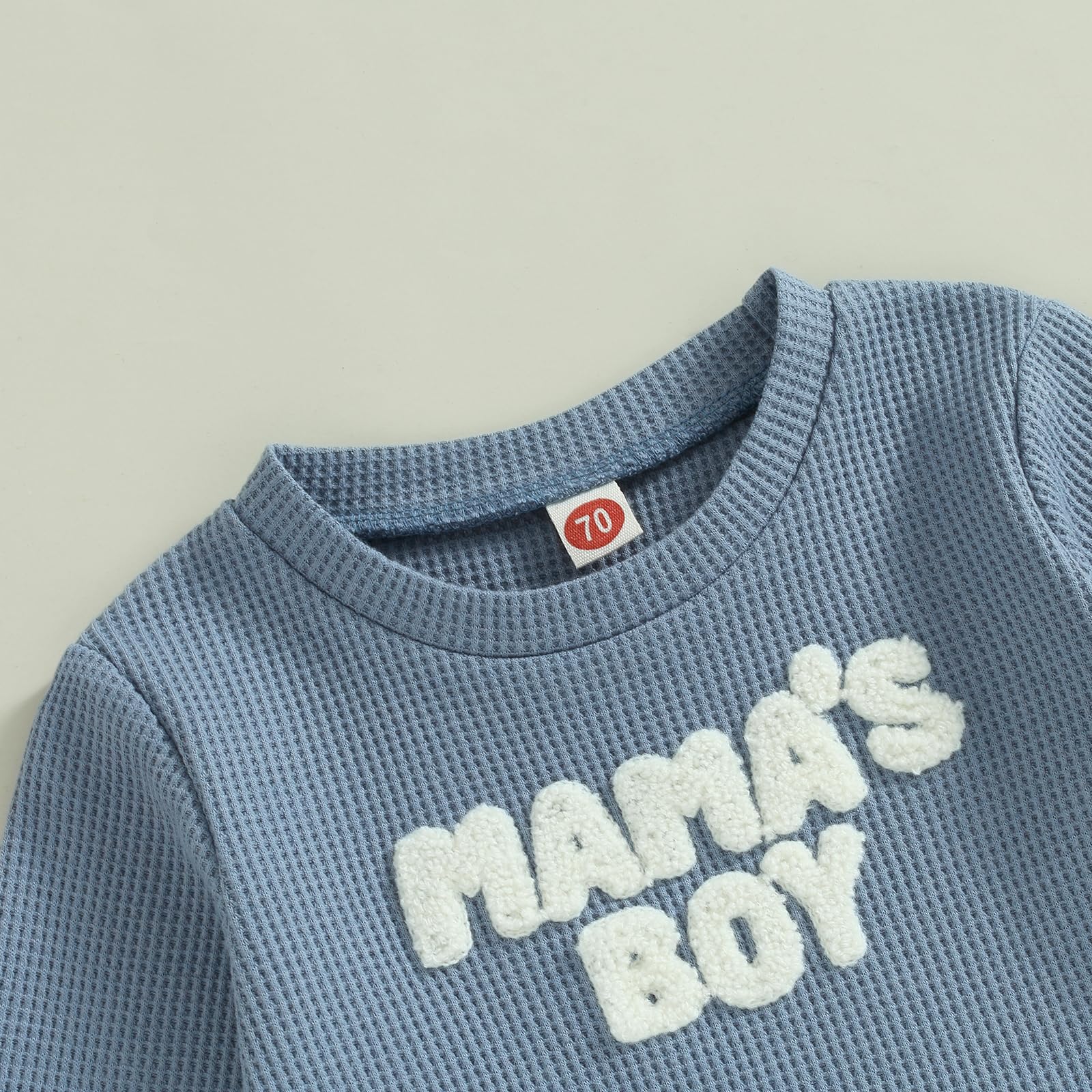 Gender Neutral Baby Clothes Set - Soft Waffle Knit Sweatshirt & Pants for Newborns | Cozy Fall Winter Outfit for Boys & Girls | Perfect for Playdates, Family Photos & Holiday Gifts