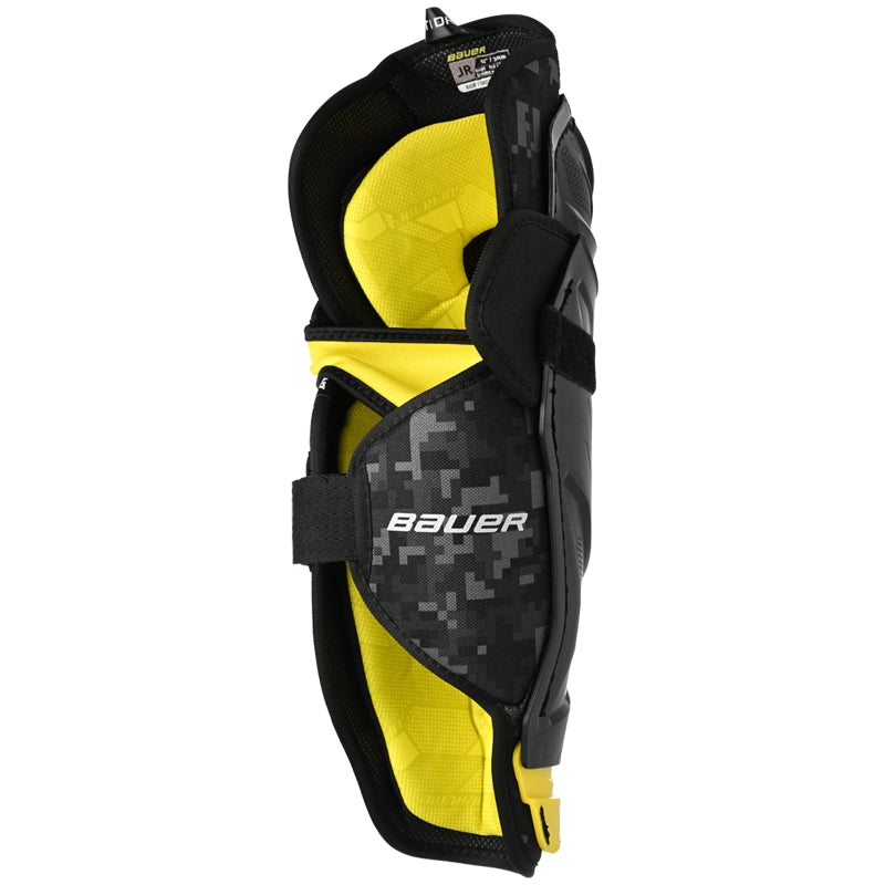 Bauer Supreme M3 Junior Hockey Shin Guards - Lightweight Protective Gear for Youth Ice Hockey Players - Perfect for Games, Practices, and Training Sessions