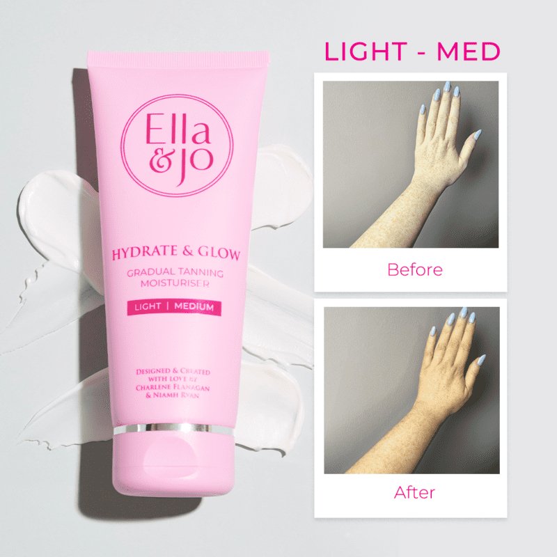 Ella & Jo Hydrate & Glow Gradual Moisturizer - Daily Hydrating Face Cream for Dry Skin with Natural Glow - Perfect for Morning & Night Skincare Routine