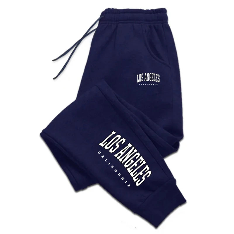 Los Angeles Women's & Men's Sweatpants - Elastic Waist Casual Jogging Pants for Outdoor Sports & Lounge Wear | High Quality Fashion Athletic Trousers | Perfect for Gym, Running, Yoga & Home Comfort