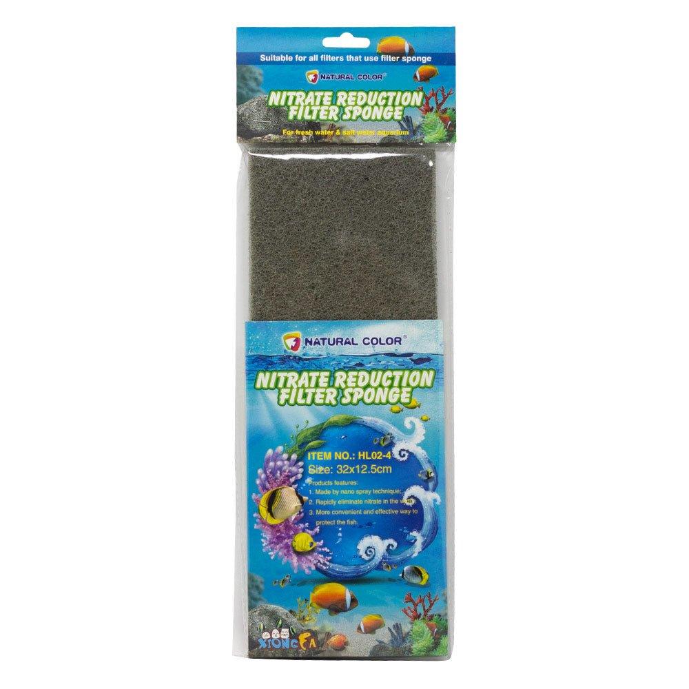 Natural Color Nitrate Reduction Filter Foam for Aquariums - Improve Water Quality & Fish Health | Perfect for Freshwater & Saltwater Tanks