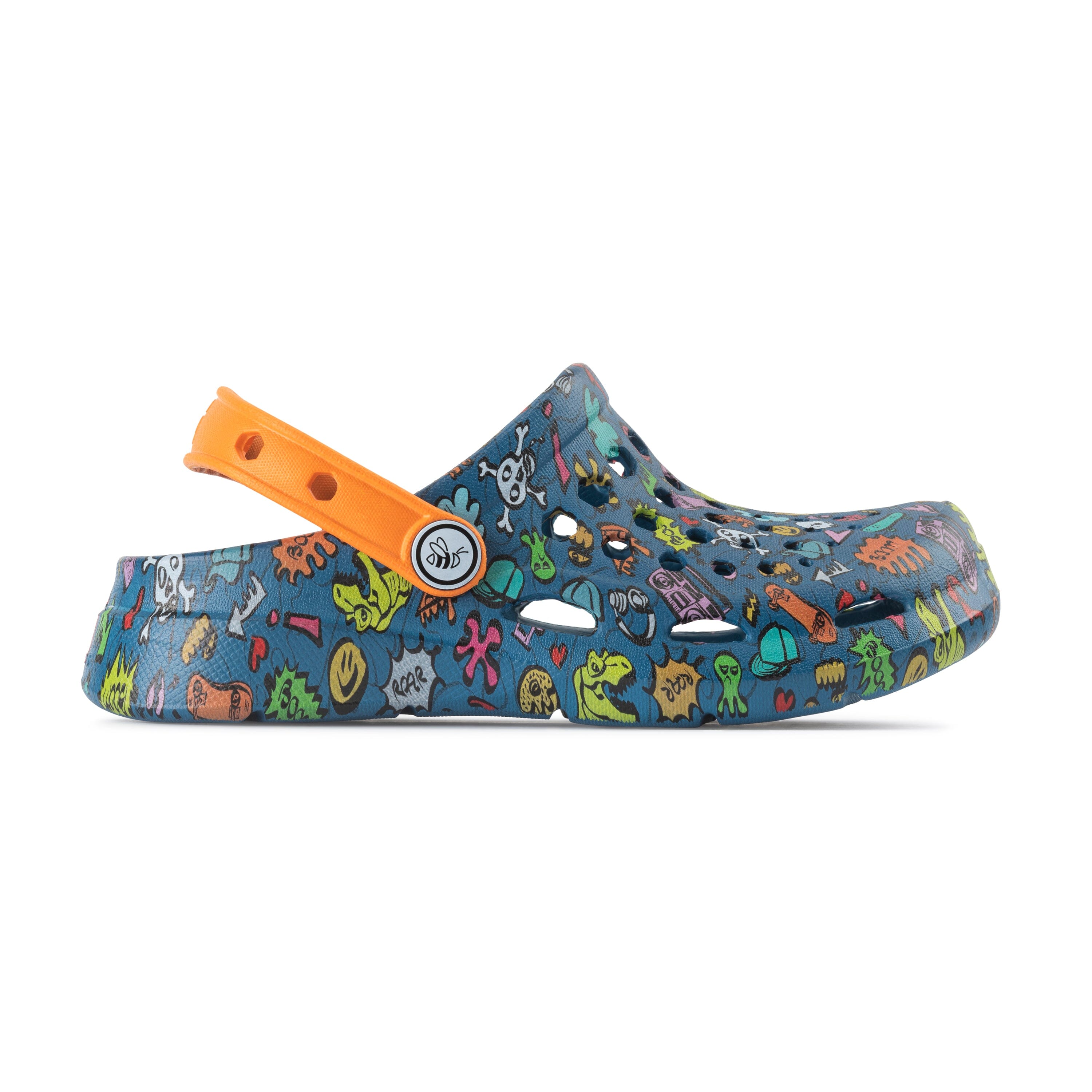 JOYBEES Active Clog Shoes for Kids with Fun Graphics - Comfortable & Durable Waterproof Sandals for Boys & Girls - Perfect for Beach, Pool, Playground & Summer Outdoor Activities