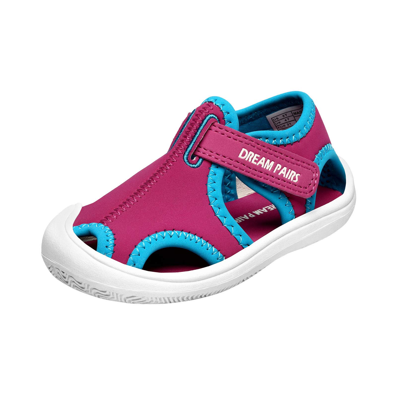 **Dream Pairs Kids Water Shoes - Breathable Closed Toe Sandals for Toddlers & Little Boys/Girls - Perfect for Beach, Pool, and Summer Play**