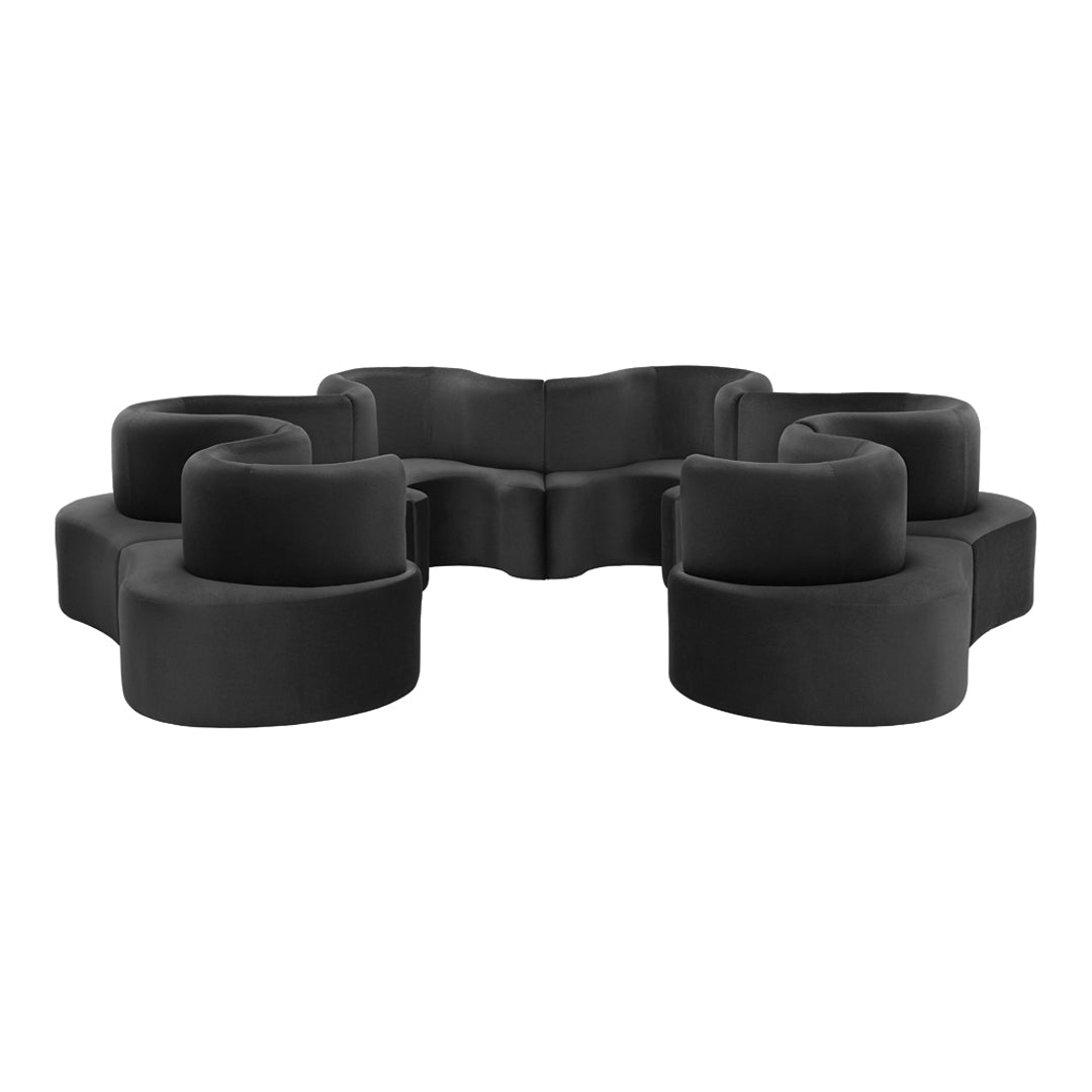 Cloverleaf Modular Sectional Sofa - Customizable Living Room Furniture for Modern Home & Office Use