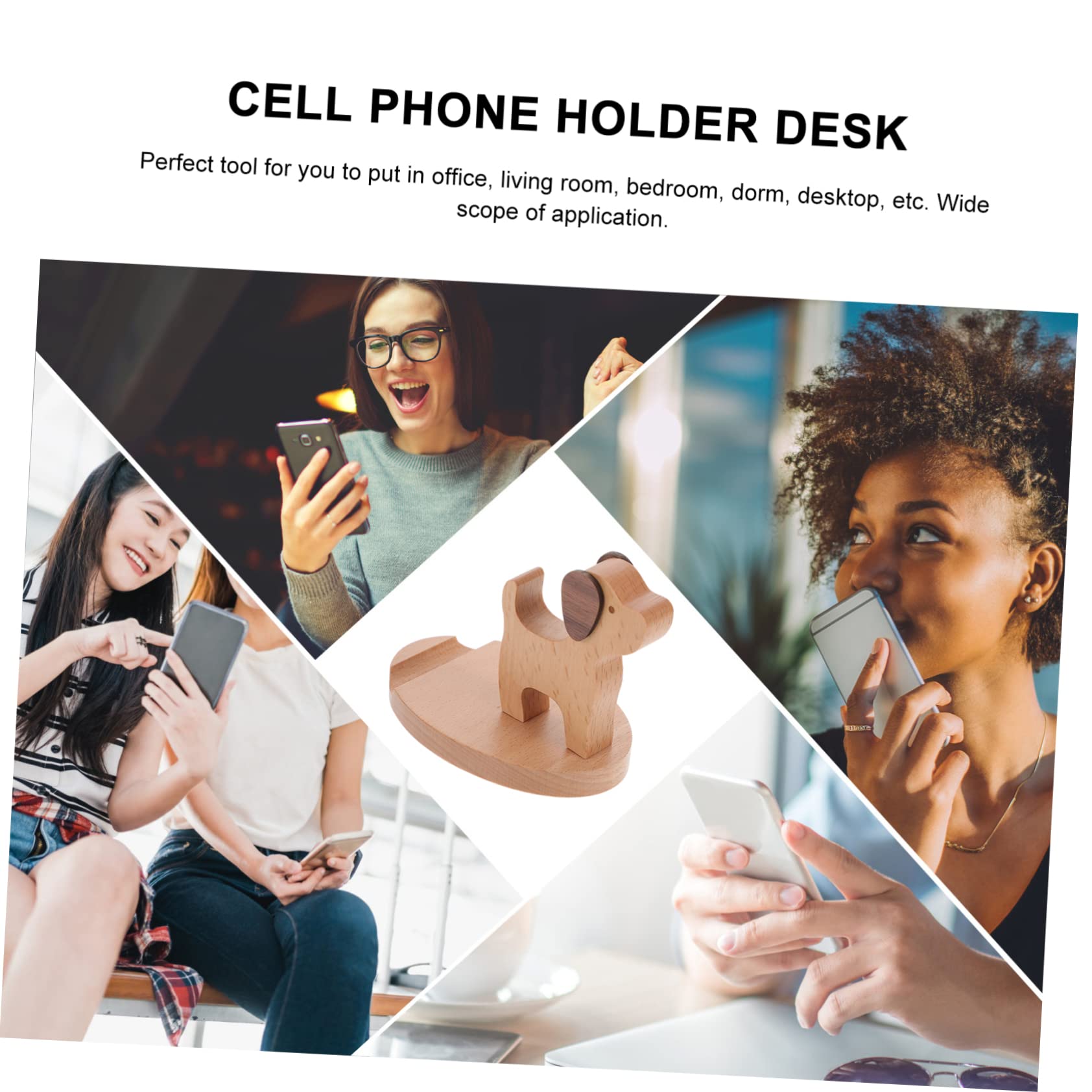 DOITOOL Cute Dog Phone Stand Holder - Adjustable Desk Organizer for iPhone, Samsung, Smartphones - Perfect for Office, Home, Bedroom & Car Use