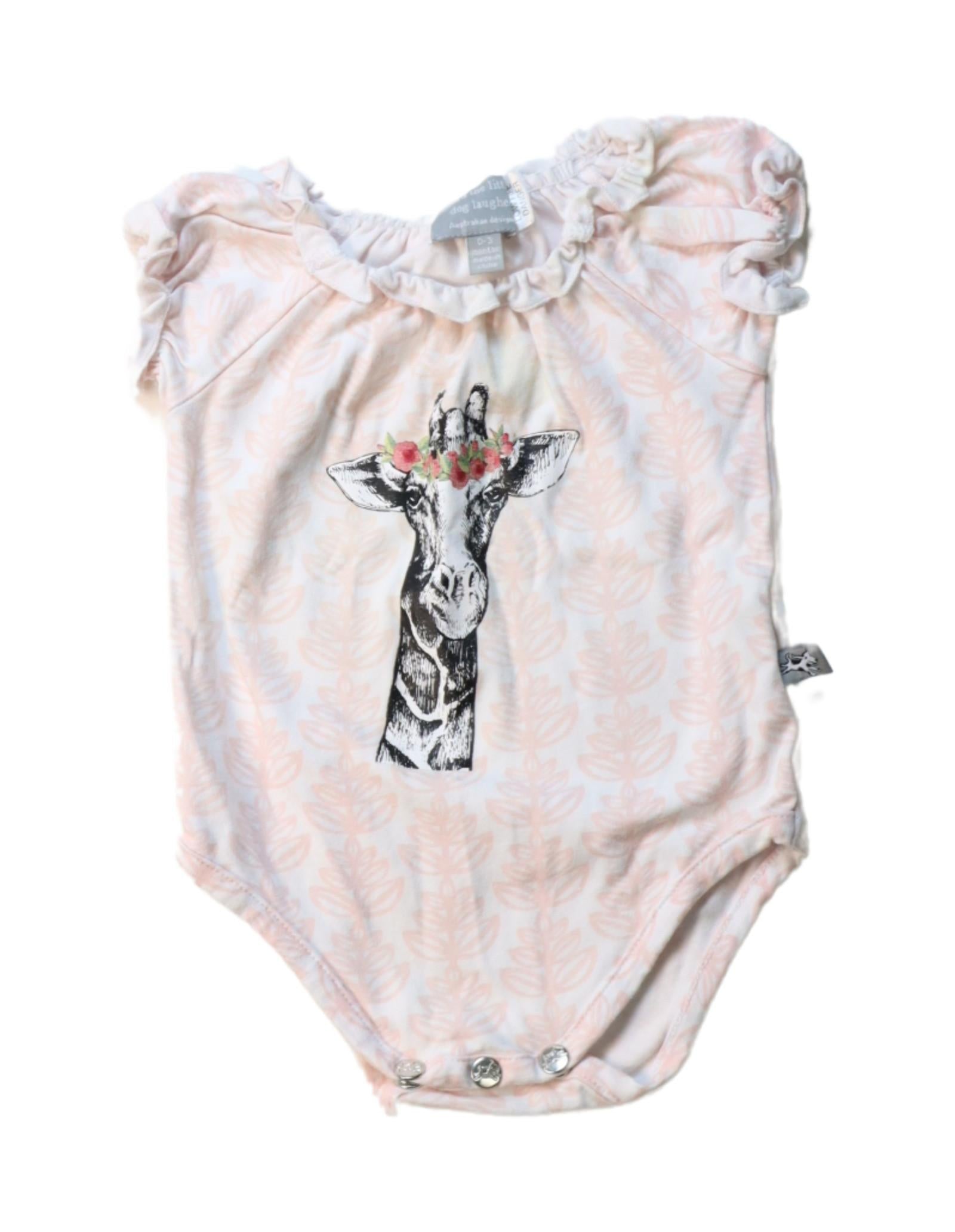 Funny 'And the Little Dog Laughed' Short Sleeve Baby Bodysuit 0-3 Months - Perfect for Playtime & Photo Shoots