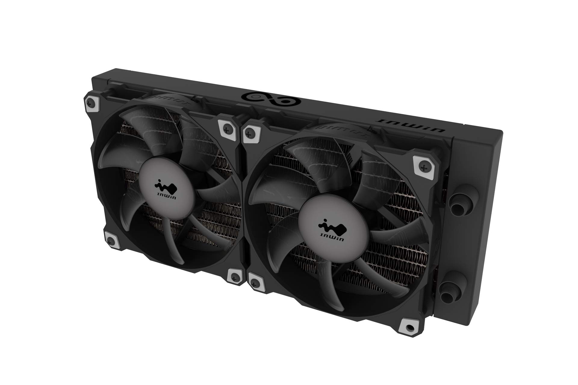 IN WIN SR24 240mm AIO Liquid CPU Cooler with Twin Turbine Fans - High Performance PC Water Cooling System for Gaming & Overclocking (IW-LC-SR24) - Perfect for Gaming PCs, Workstations, and High-End Desktop Builds