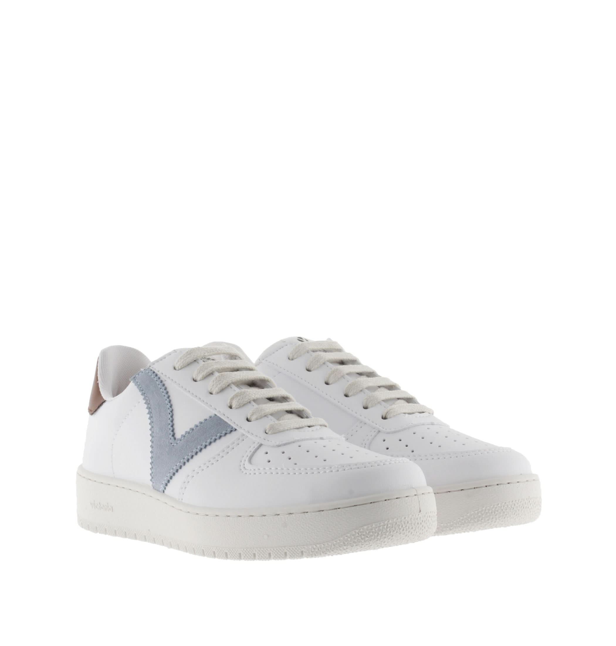 Stylish Women's Madrid Contrast Faux Leather Sneakers - Comfortable Casual Shoes for Walking, Travel & Everyday Wear