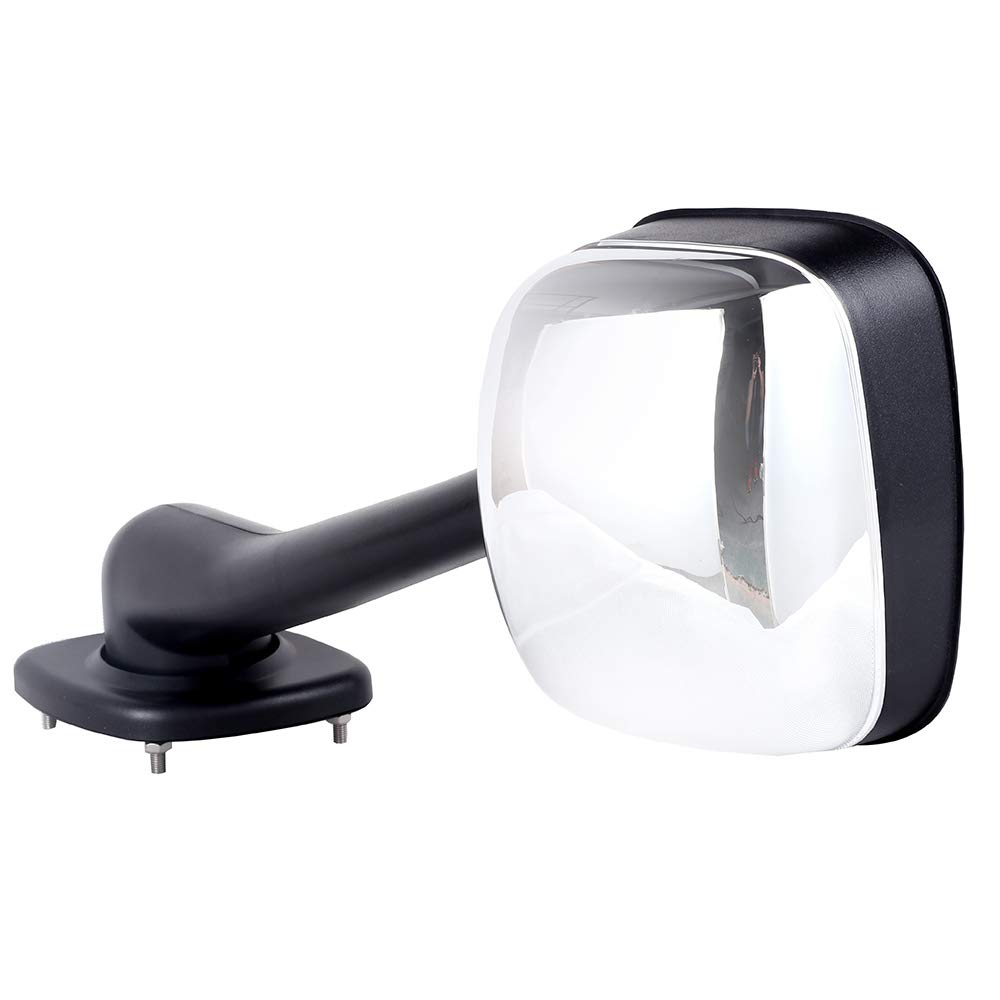ROADFAR Chrome Side Door Mirrors for 2008-2016 Freightliner Cascadia Trucks - Left & Right Manual Control Truck Hood Mirrors | Improved Visibility for Highway Driving & Parking