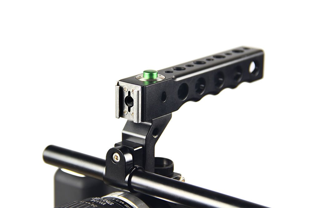 Lanparte BMPCC-01 Blackmagic Pocket Cinema Camera Cage for Blackmagic Pocket 4K/6K - Aluminum Alloy Rig with 15mm Rod Clamps & Cold Shoe Mount - Professional DSLR Stabilizer for Filmmaking, Vlogging and Video Production