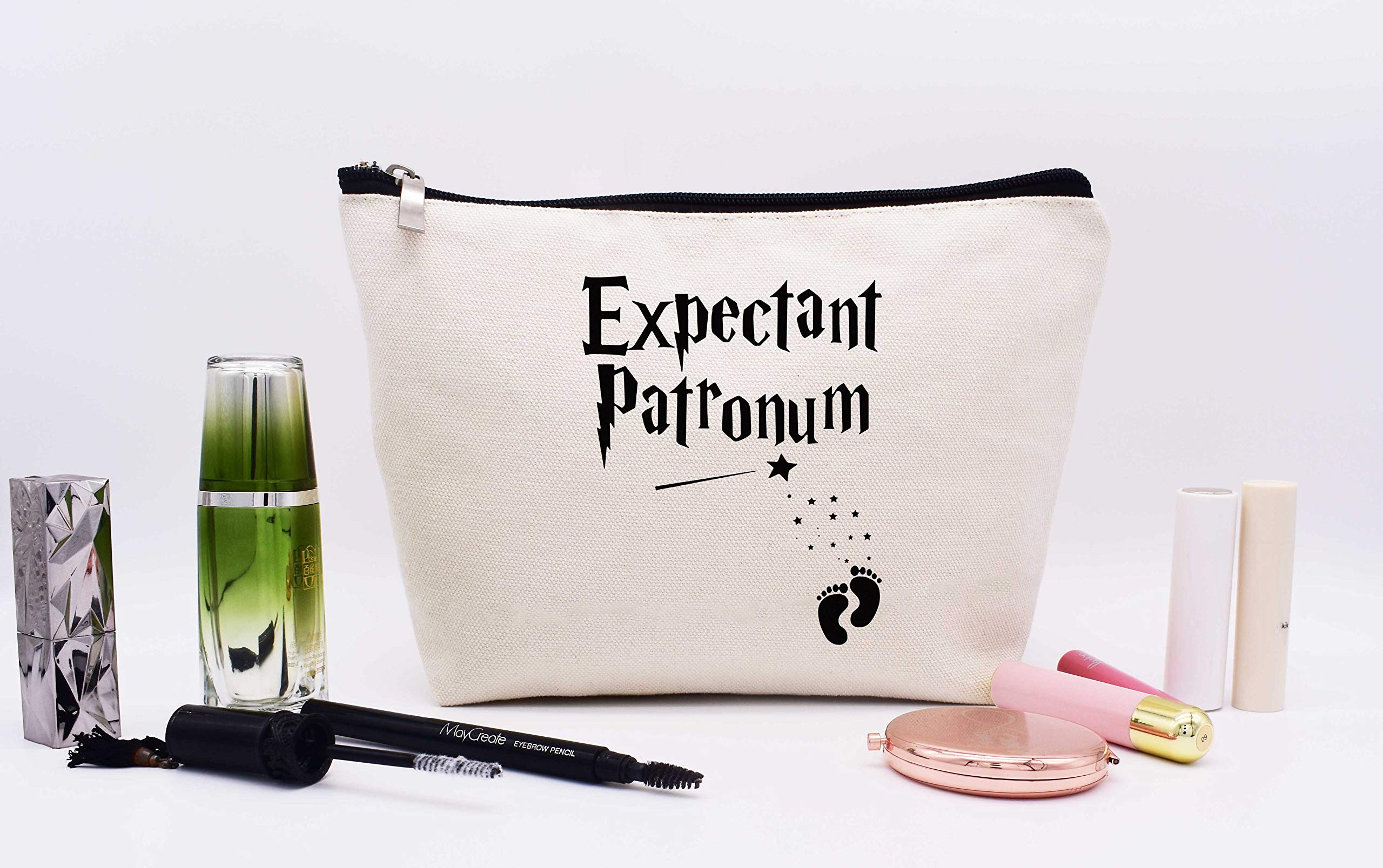 Funny Pregnancy Announcement Gift - Baby Reveal Present for Expecting Moms - Cute Makeup Bag & Travel Pouch for New Mothers - Perfect Baby Shower Gift & Mother-to-Be Present