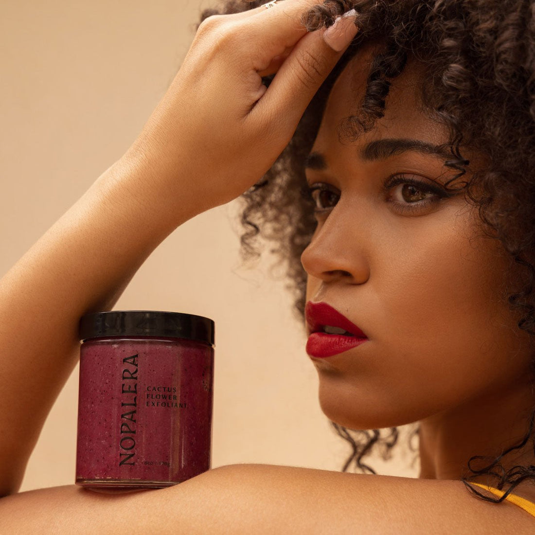 Nopalera Hibiscus Cactus Flower Exfoliating Scrub - Natural Face & Body Exfoliator for Glowing Skin | Perfect for Spa Day & Self-Care Routine