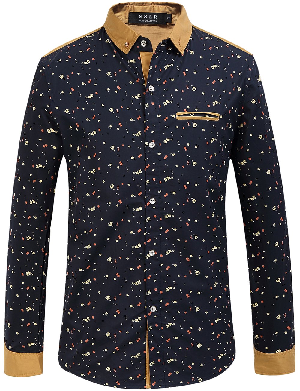 Men's Casual Dress Shirts - Stylish Short Sleeve Button Up Shirt with Cotton Print Pocket for Summer | Office Wear, Date Night & Outdoor Events