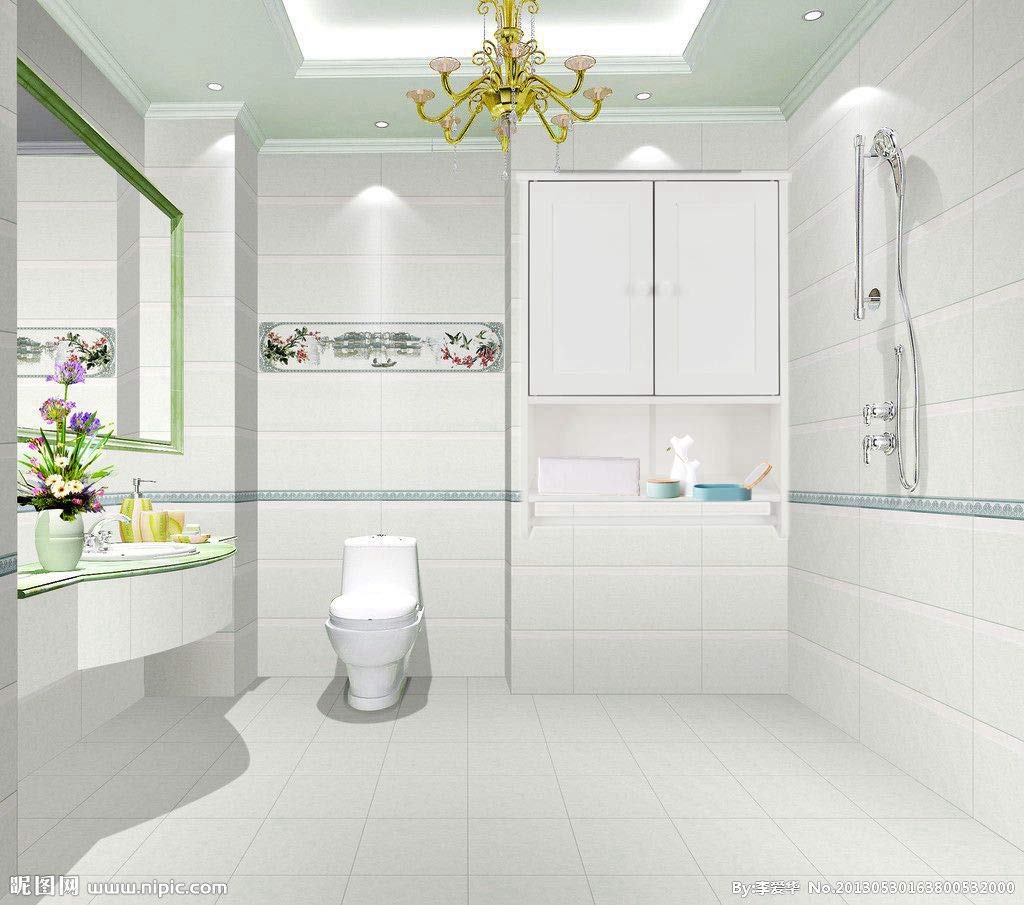 White Wall Mounted Cabinet with Double Doors & Hanging Bar - Bathroom & Kitchen Storage Cupboard for Towels, Dishes & Organizing Essentials