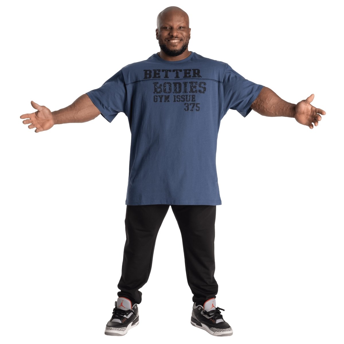 Better Bodies Union Original Tee - Premium Cotton Men's T-Shirt in Sky Blue | Casual Wear, Street Style & Everyday Comfort