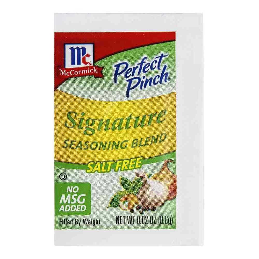 McCormick Perfect Pinch Salt-Free Signature Seasoning Blend, 0.73 oz (500 Count) - All-Natural Spices for Healthy Cooking, Baking & Grilling - Ideal for Heart-Healthy Diets & Flavorful Meals