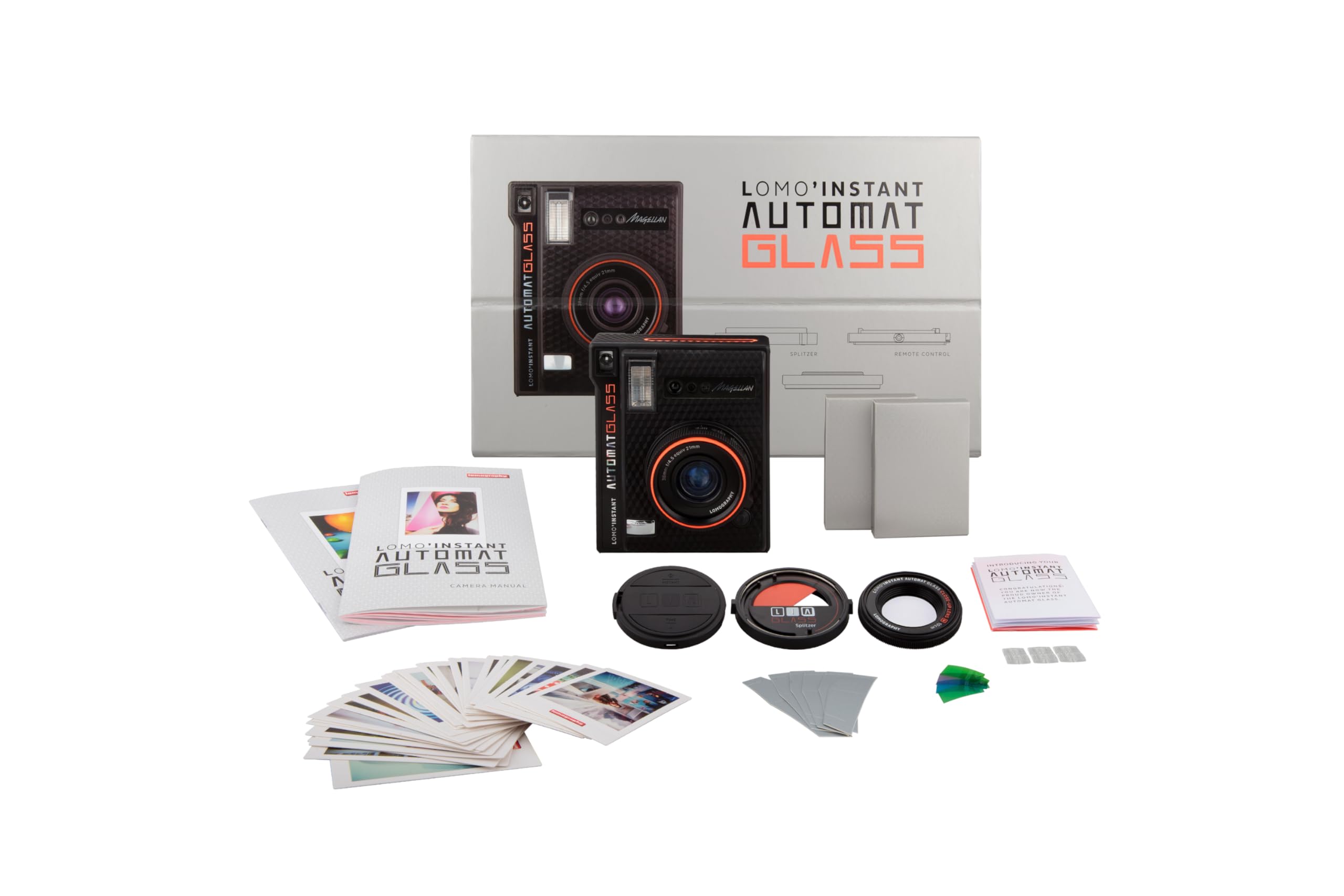 Lomography Lomo'Instant Automat Glass Magellan Instant Film Camera - Vintage Style Polaroid Camera for Travel, Parties & Creative Photography