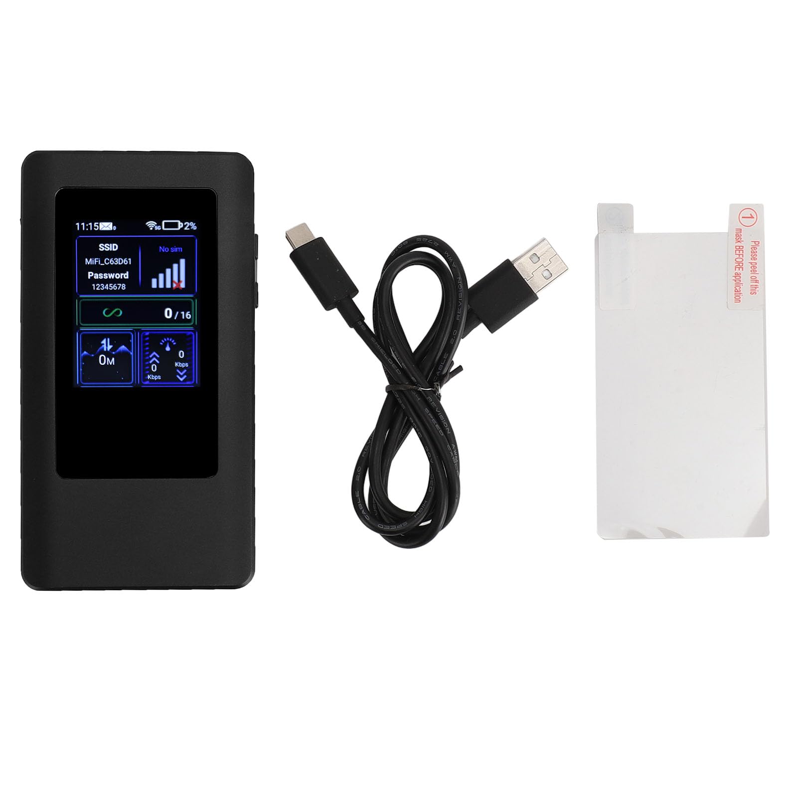 **Zunate WiFi 6 Router with SIM Card Slot - 5G Dual Band Wireless Modem, 2GB RAM 32GB ROM, Unlocked Mobile Hotspot for Android 11, 10000mAh Battery - Perfect for Travel, Remote Work & Home Internet Backup**