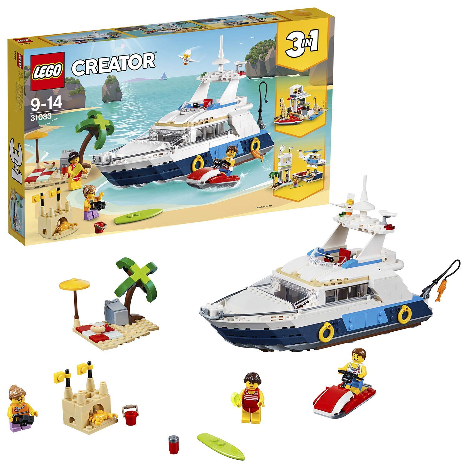 **LEGO Creator 3-in-1 Cruising Adventures Building Kit (31083) – 597 Pieces – Creative Toy for Kids & Adults – Perfect for Playtime, Gifts & Collectors**    *(Note: Since the product is discontinued, it may not be advisable to heavily optimize for SEO, but this title improves clarity and includes relevant keywords.)*