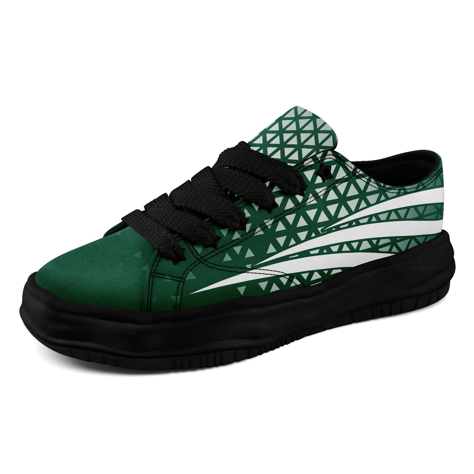 Custom Green & White New York Personalized Sneakers - Unisex Casual Shoes FN038 D023003 Size 28 - Perfect for Streetwear, Urban Fashion & Daily Comfort