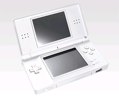 Refurbished Nintendo DS Lite Polar White Console - Portable Handheld Gaming System for Kids & Adults | Perfect for Travel, Commuting & Home Entertainment