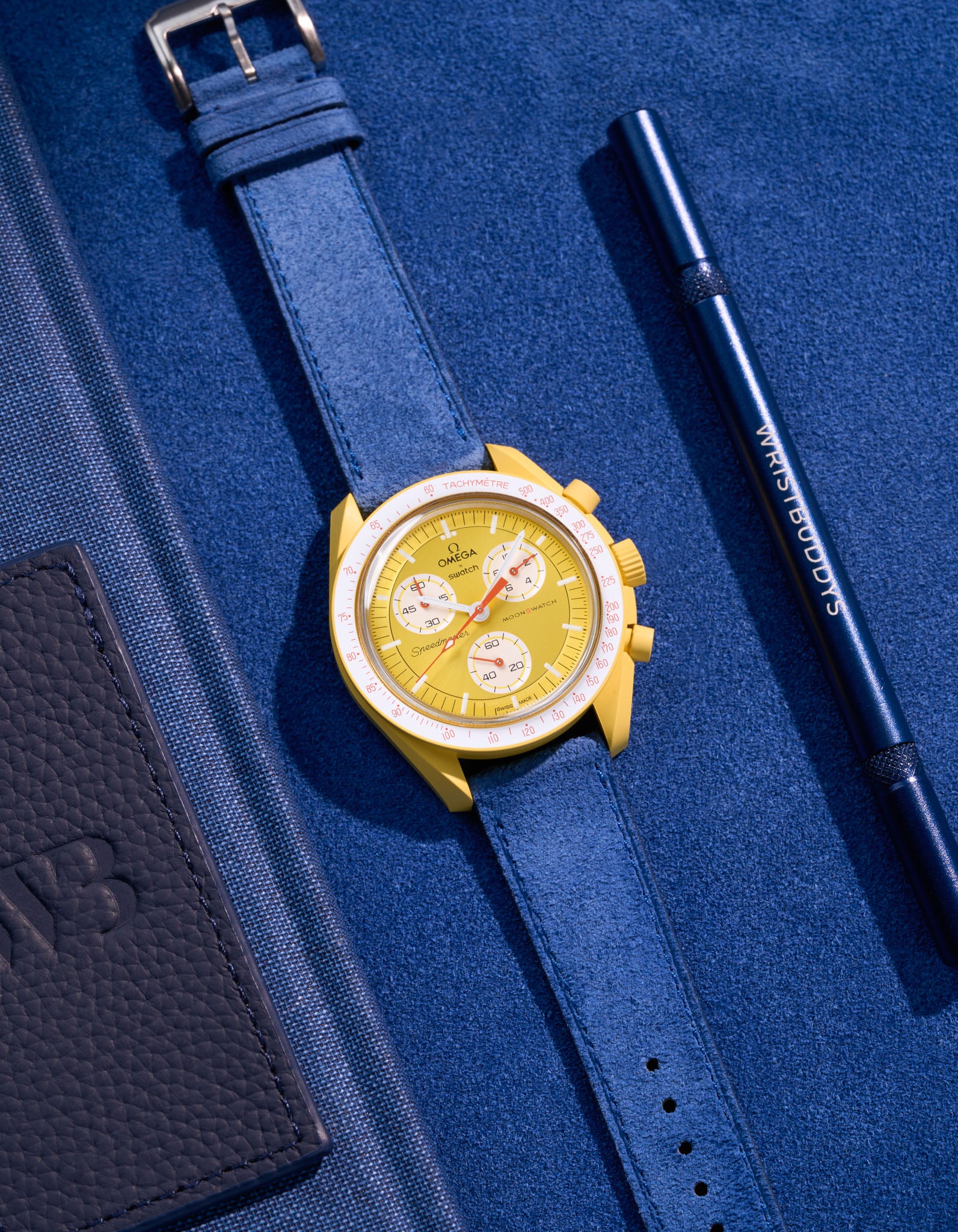 Omega X Swatch Mission to the Sun Leather Watch Straps - Premium Replacement Bands for MoonSwatch - Durable & Stylish for Everyday Wear & Special Occasions