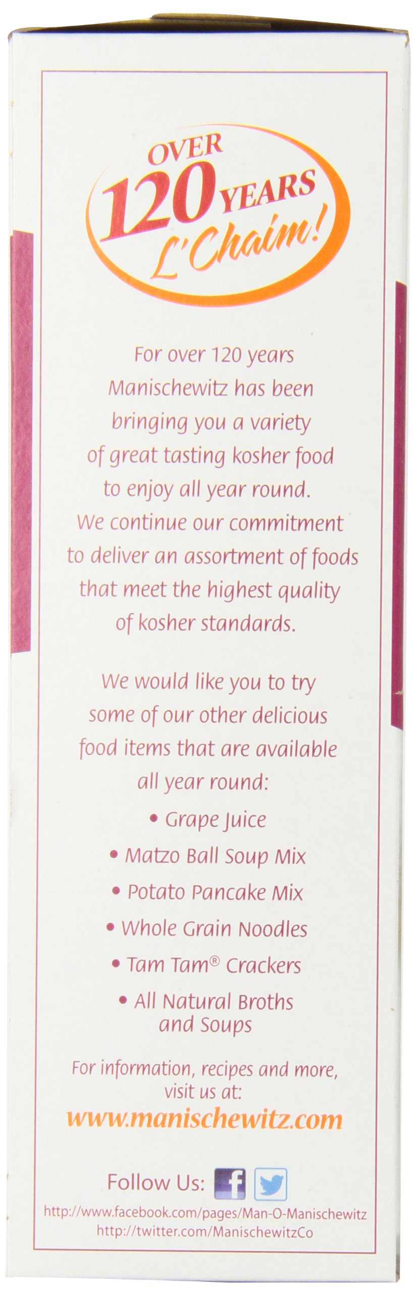 Manischewitz Gluten Free Passover Crackers - Kosher, Salted, 8oz (Pack of 1) | Perfect for Jewish Holidays, Snacking & Cheese Pairing