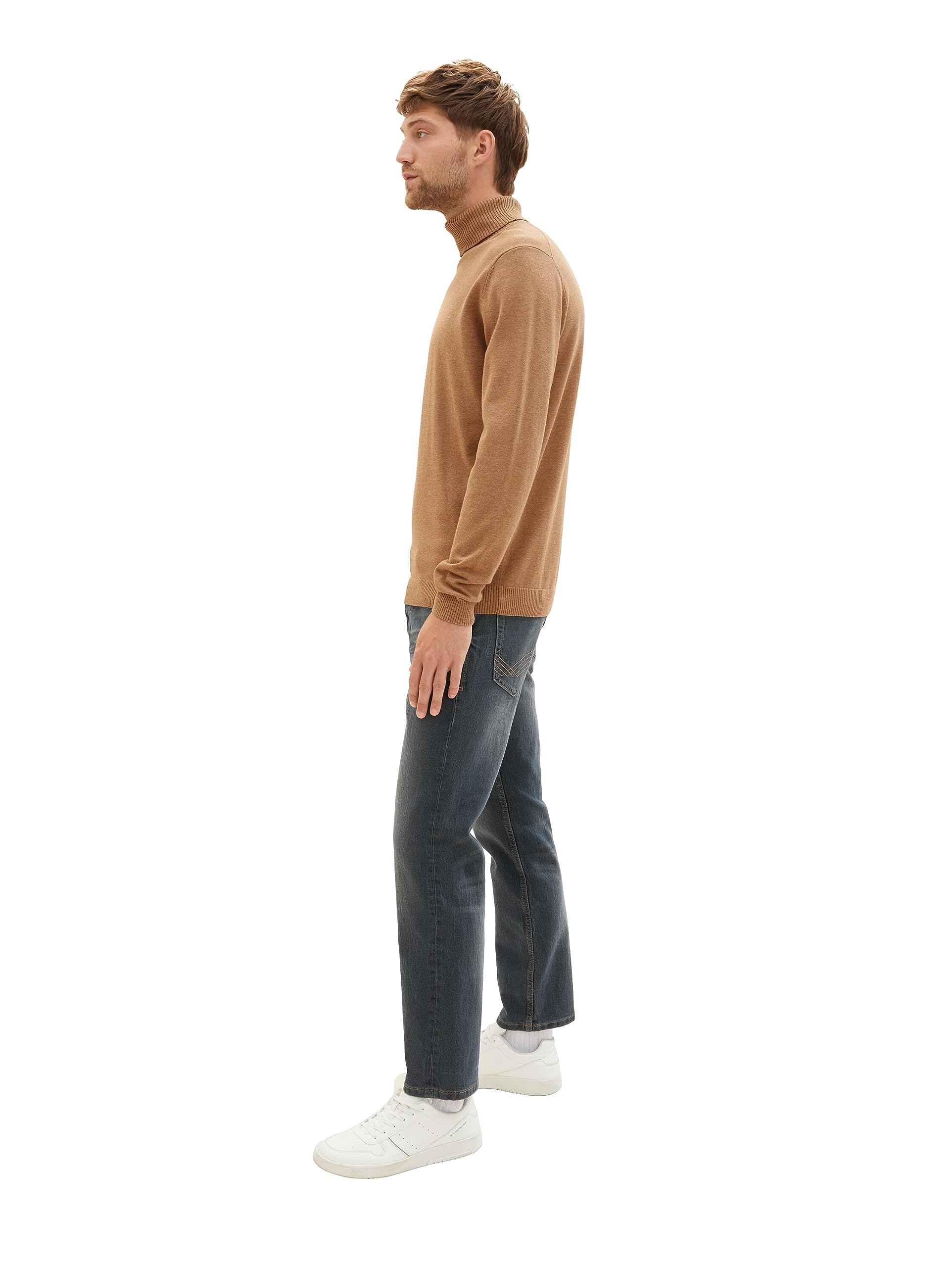 TOM TAILOR Men's Marvin Straight Fit Jeans - Classic Denim Pants for Casual Wear & Everyday Comfort