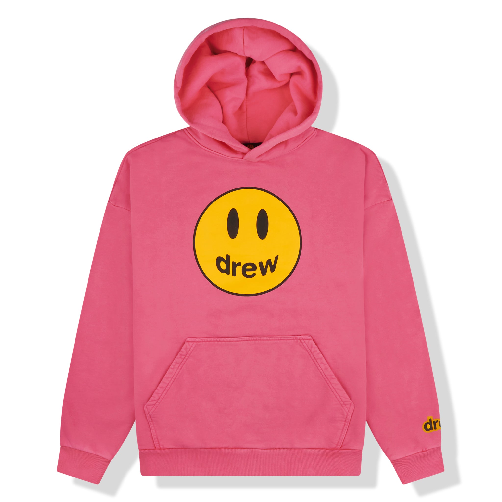 Drew House Mascot Hoodie for Women & Men - Soft Fleece Pullover Sweatshirt, Hot Pink Oversized Streetwear - Perfect for Casual Wear, Loungewear & Street Style Fashion
