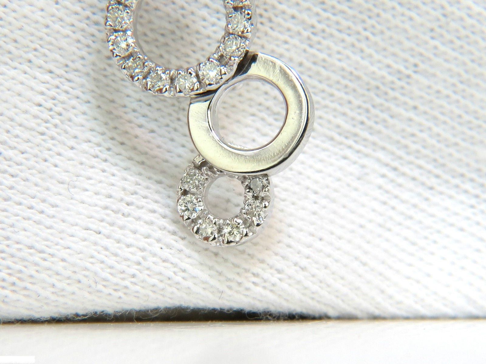 0.60CT Round Dangle Bubble Pendant with Natural Diamonds (F/VS, 14K Gold) - Perfect for Weddings, Parties & Special Occasions