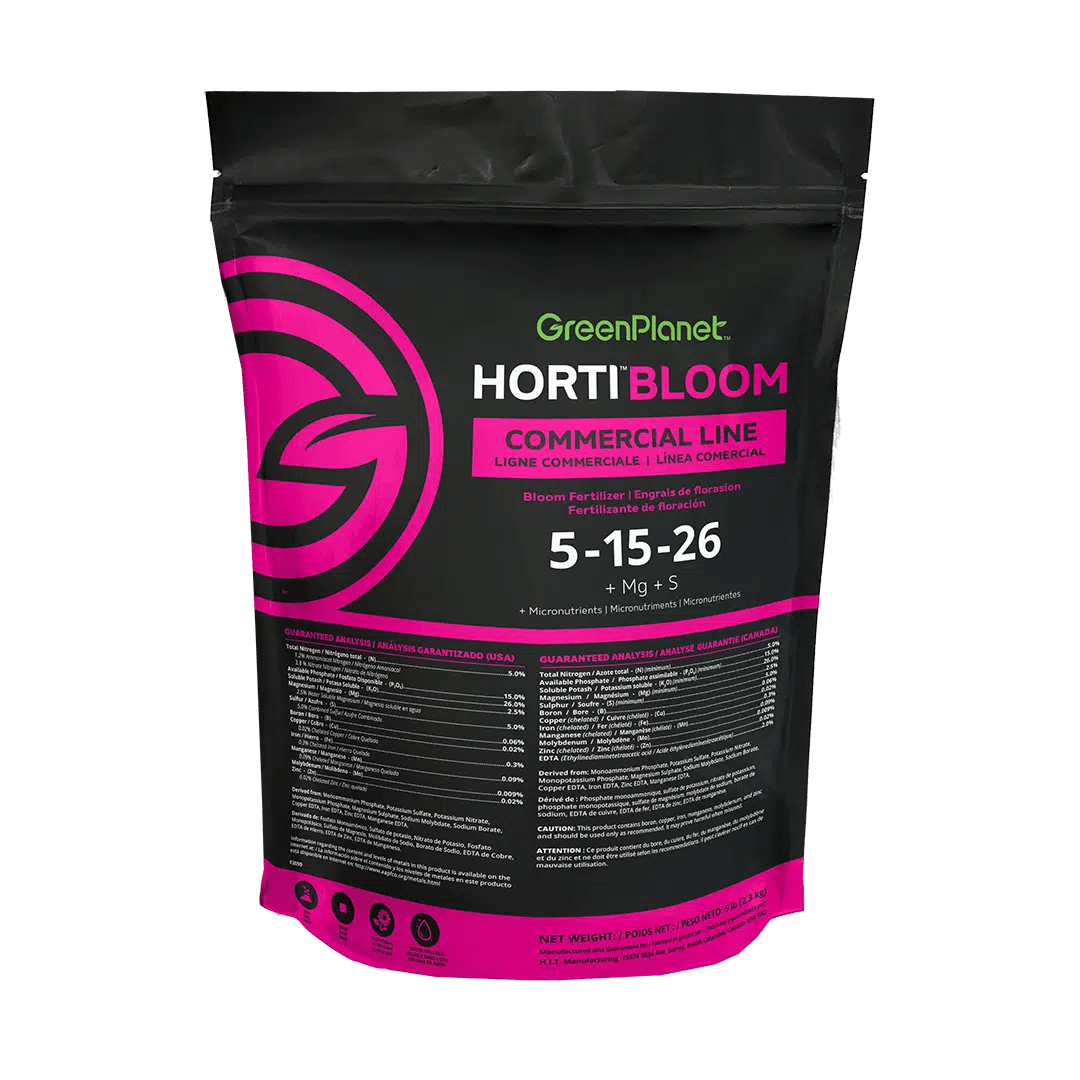Green Planet HortiBloom Fertilizer 5-12-26 - Premium Hydroponic Plant Food for Indoor & Outdoor Gardening - Ideal for Vegetables, Fruits, and Flowers