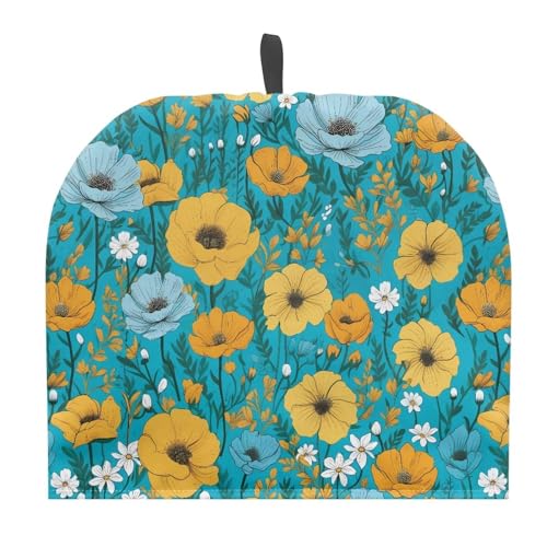 Blue Yellow Floral