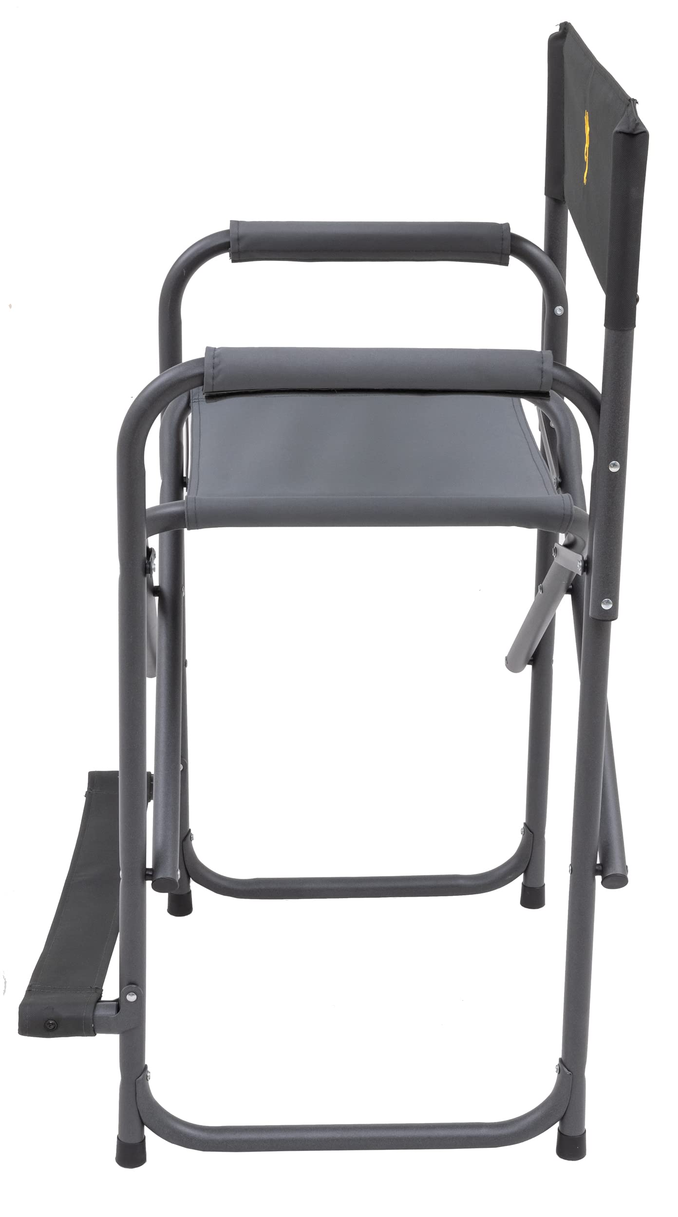 Browning Directors Chair - Heavy Duty Outdoor Folding Chair with Durable Fabric & Sturdy Aluminum/Steel Frame, Tall Seat & Flip-Down Footrest - Perfect for Camping, Beach, Backyard & Outdoor Events