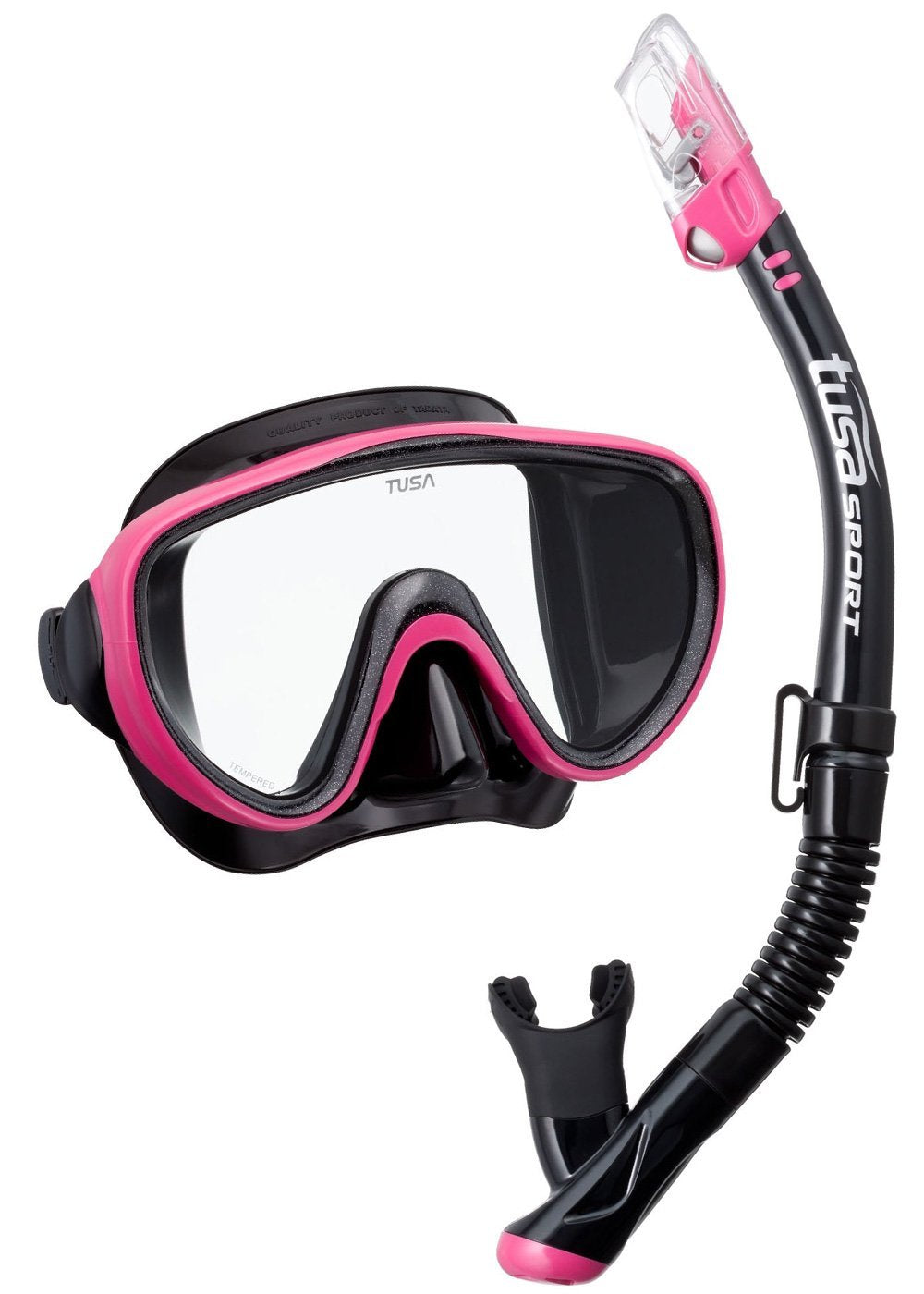 Tusa Serene Mask and Snorkel Set - Premium Scuba Diving Gear for Snorkeling, Swimming & Underwater Adventures - Comfortable & Anti-Fog Design for Ocean, Beach & Pool Activities